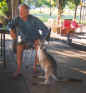 Peter and his favourite roo midget.