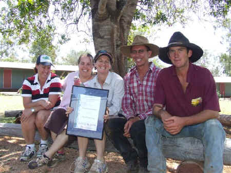 Some of the winning team